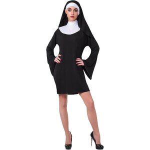 Women Nun Costume Naughty Nun Dress Fancy Halloween Costumes Adult Outfit